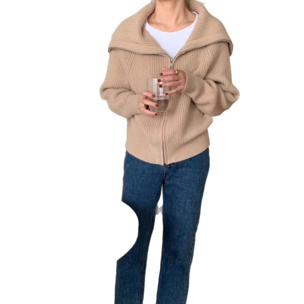 Cardigan femme avec col large et design texturé Chic & Stil