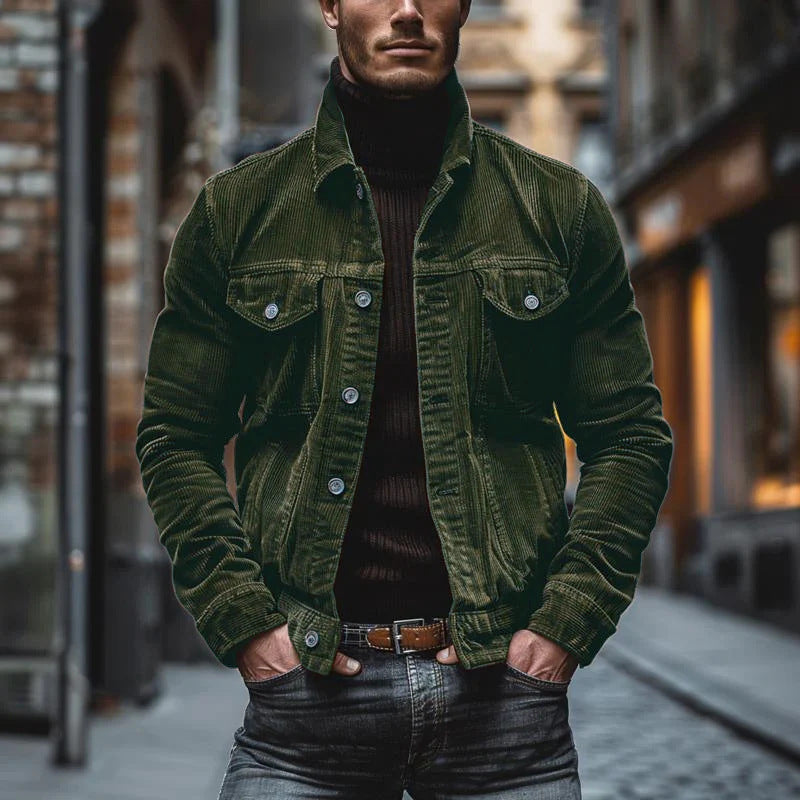 Corduroy jacket for men with a stylish cut and functional pockets Lune London
