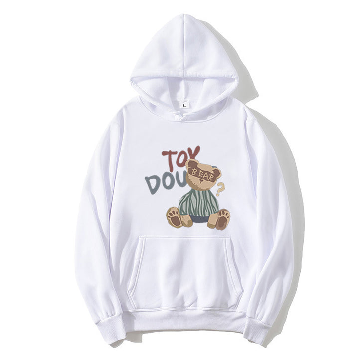 Womens hoodie with playful bear motif Chic & Stil