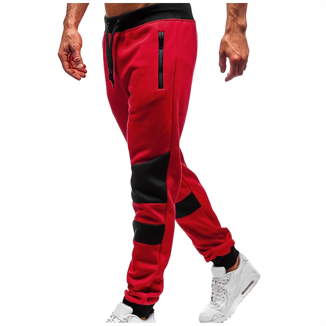 Men's casual sports pants in breathable material with contrasting details Lune London
