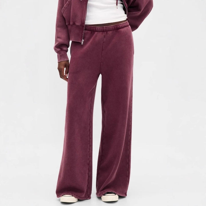 Ensemble de loisirs décontracté pour femmes avec veste à capuche et pantalon de jogging large Chic & Stil