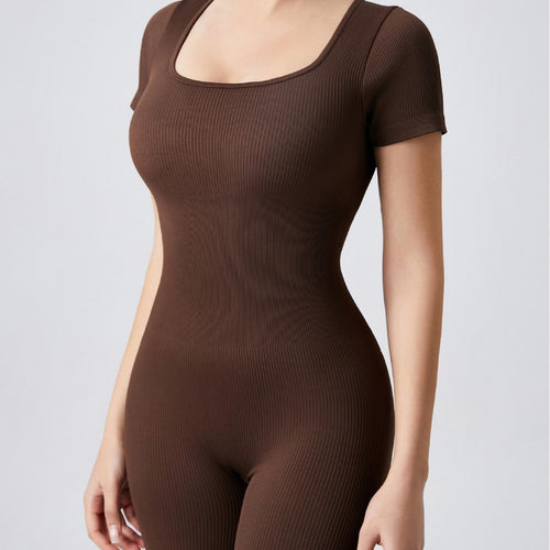 Ladies Short Sleeve Sporty Jumpsuit with Great Comfort Amarae
