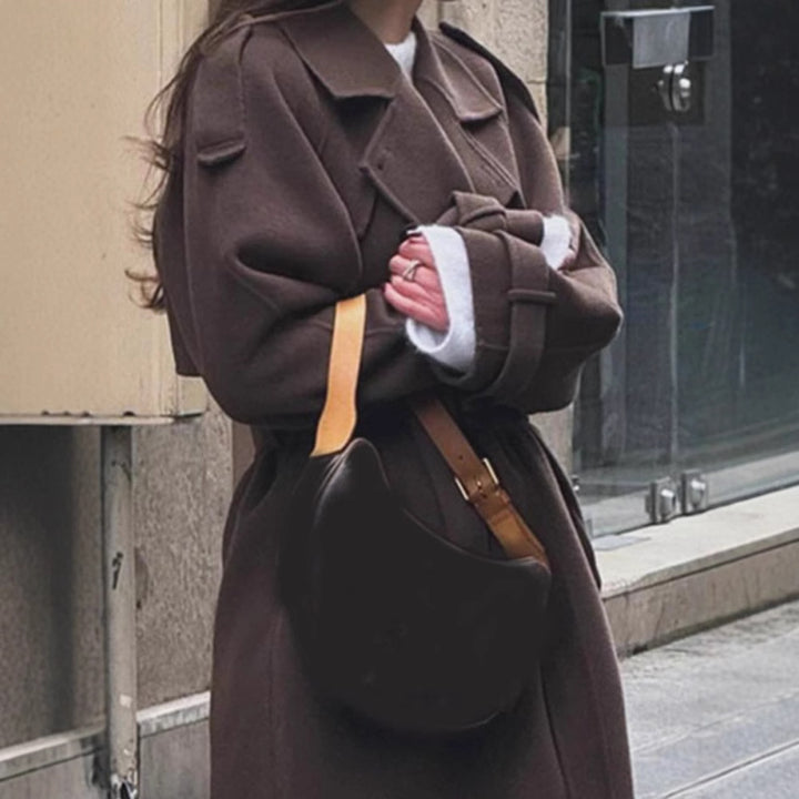 Oversized wool coat for women Amarae