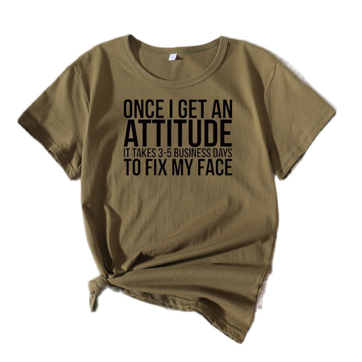 Ladies Casual Attitude Statement T-shirt Lune London