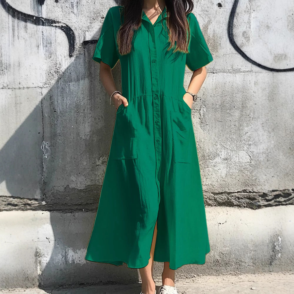 Lune London Button Midi Dress for Ladies