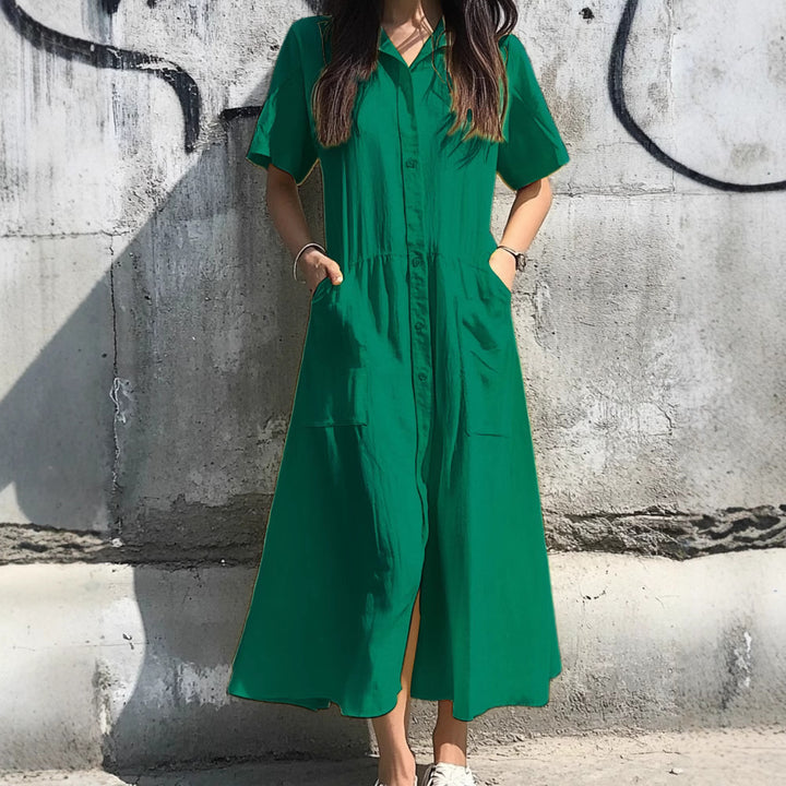Lune London Button Midi Dress for Ladies