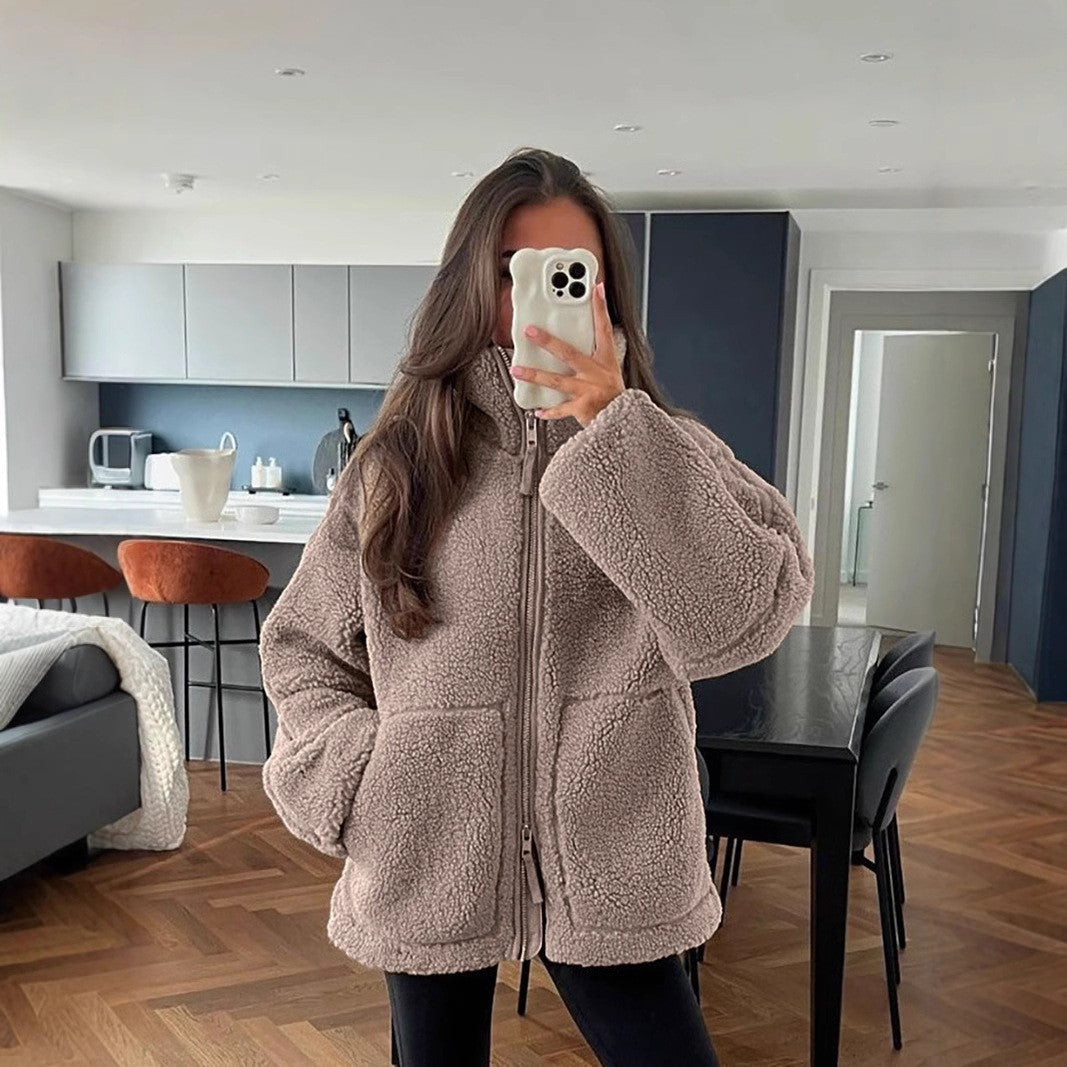 Ladies cozy fleece jacket Lune London