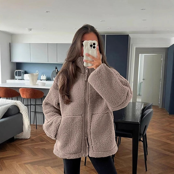 Ladies cozy fleece jacket Lune London