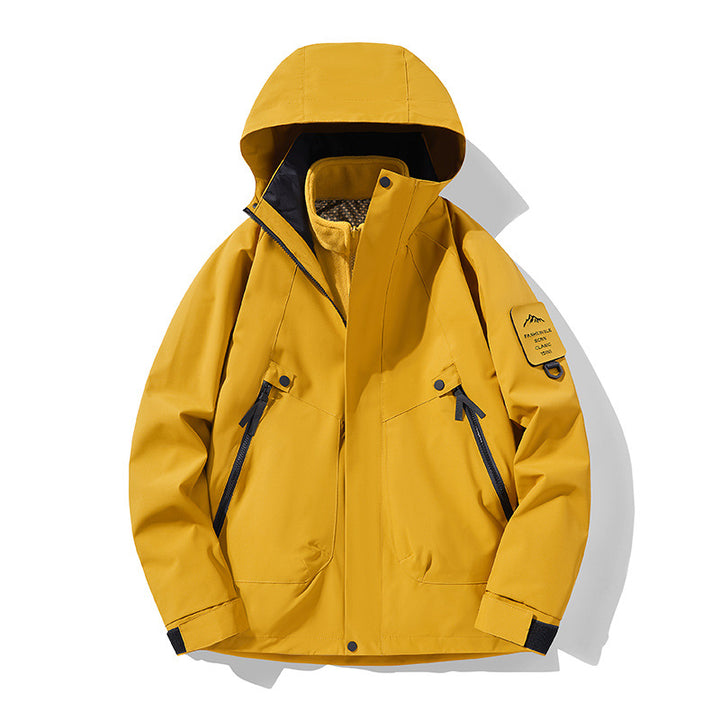 Unisex Waterproof, Breathable Hardshell Outdoor Jacket with Hood Amarae