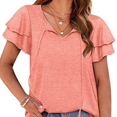Women's top with ruffle details and a relaxed fit Amarae