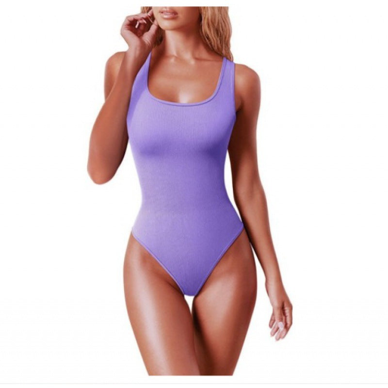 Lune London High Neck Ribbed Women's Swimsuit