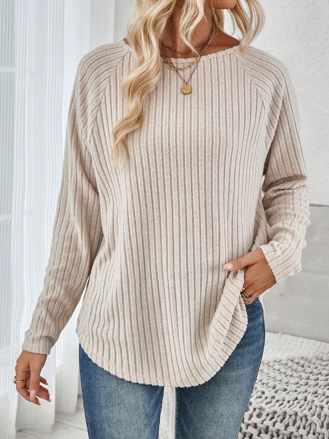 Women Striped Long Sleeve Shirt Lune London