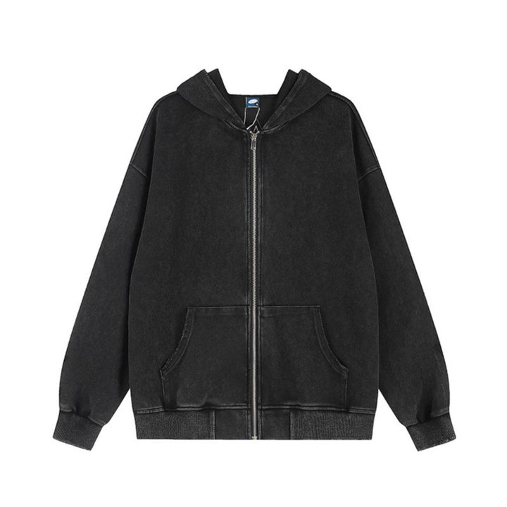 Women Oversize Hoodie Sweatshirt with Star Appliqués and Vintage Wash Amarae