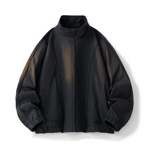 Custom women's transition jacket with elastic waist and practical pockets Amarae