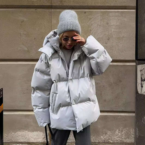 Amarae | Puffer Jacket Brown Warm Winter Jacket Comfortable