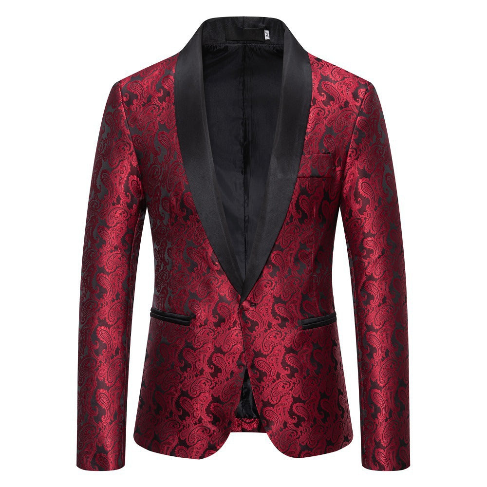 Veste de smoking extravagante pour hommes avec motif Paisley Lune London
