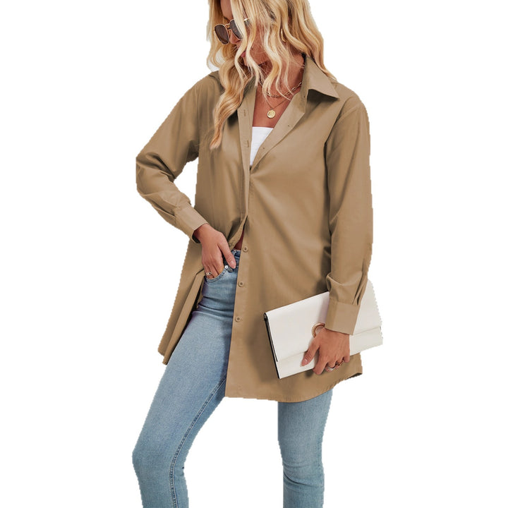 Long sleeve shirt for women with a modern cut and elegant details Chic & Stil