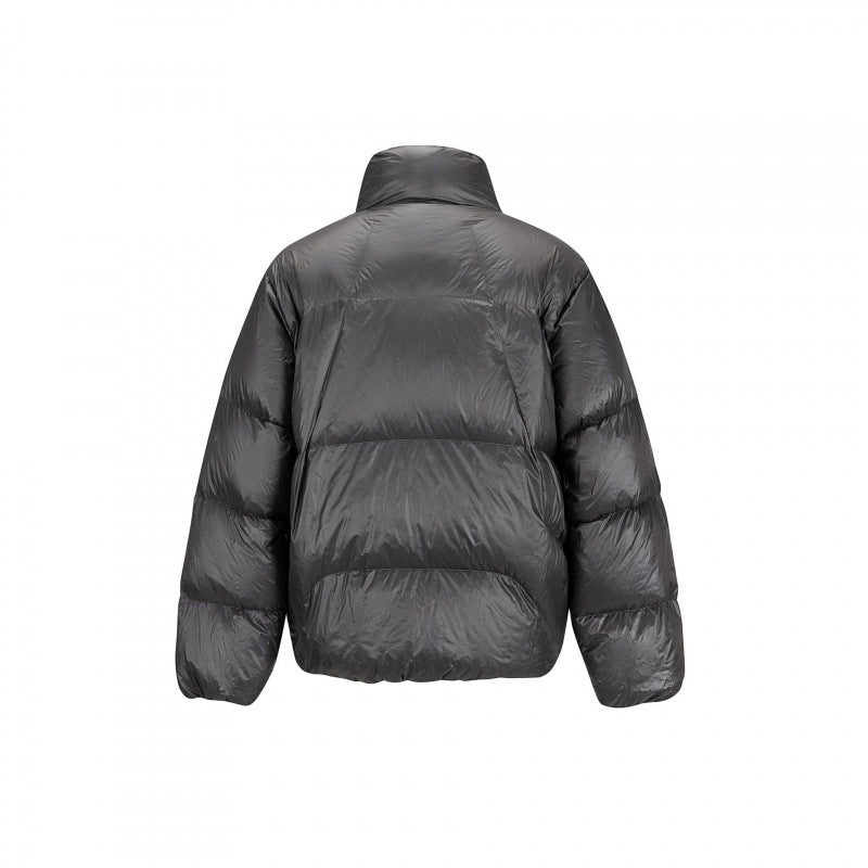 Unisex Padded Oversized Quilted Jacket with Light Thermal Padding and Stand-up Collar Amarae