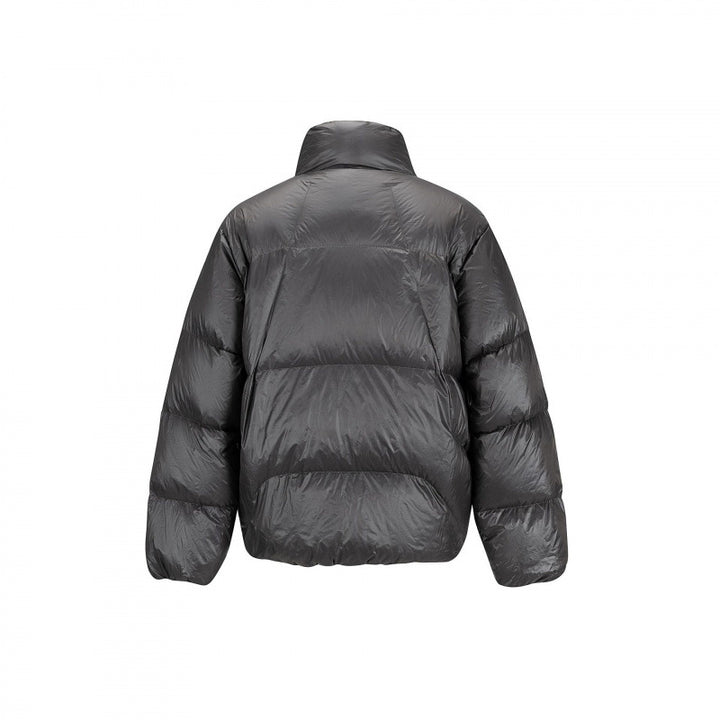 Unisex Padded Oversized Quilted Jacket with Light Thermal Padding and Stand-up Collar Amarae