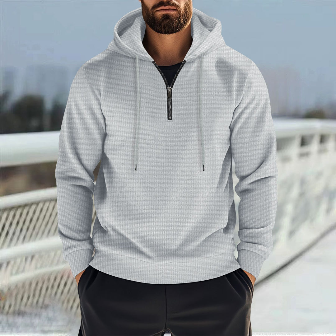 Men's hoodie with innovative zipper and breathable material Lune London