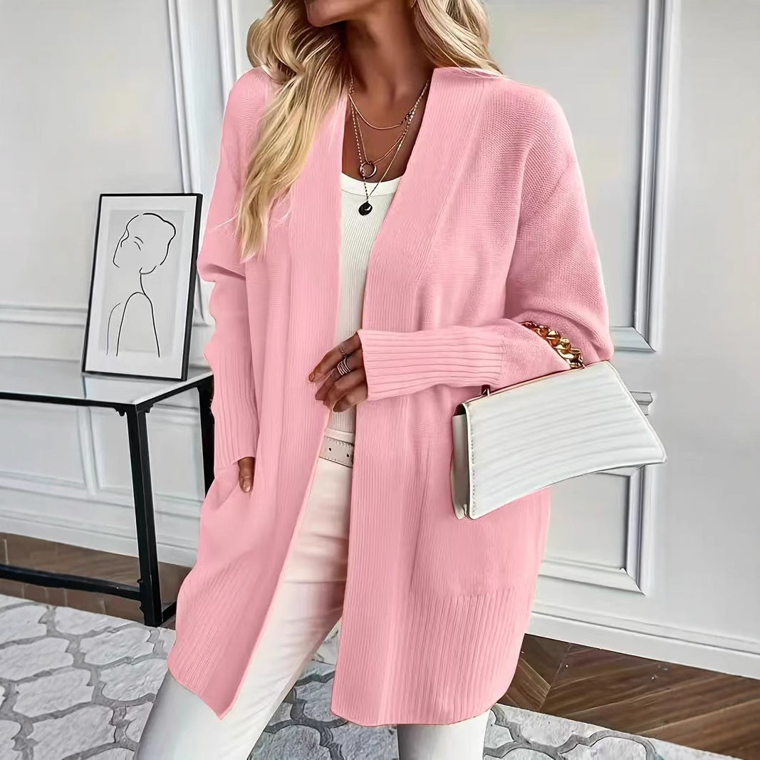 Open knit coat for women in a casual chic style