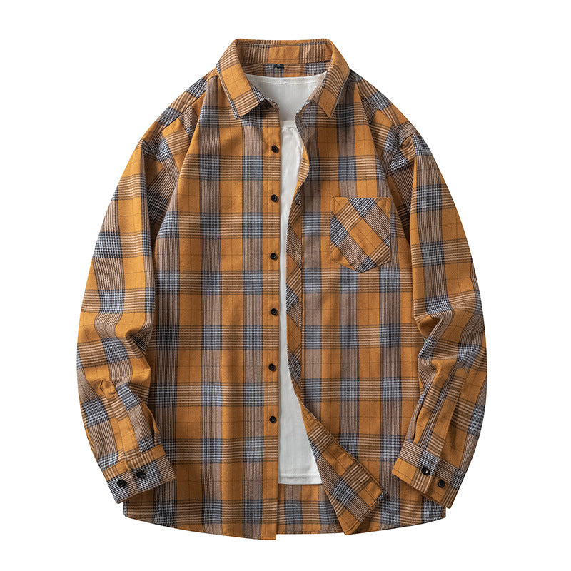 Casual checkered shirt for men with pockets and button-down collar Amarae