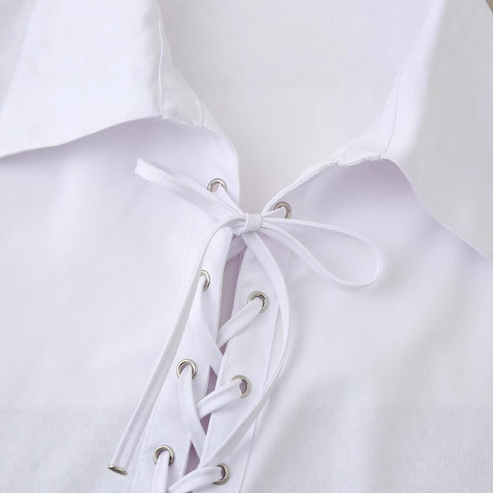 Blouse pour femmes avec des détails de laçage décoratif Chic & Stil