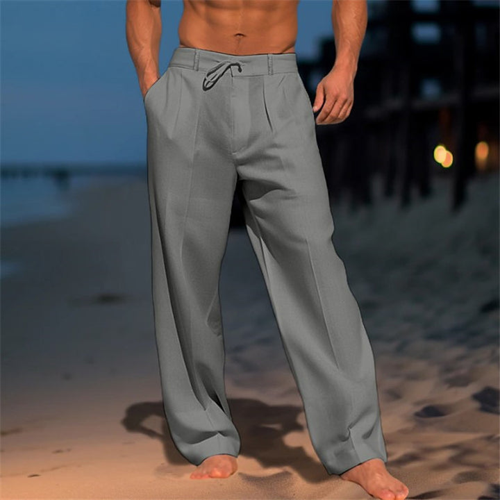 Elegant casual pants for men with a relaxed fit and adjustable waist Lune London