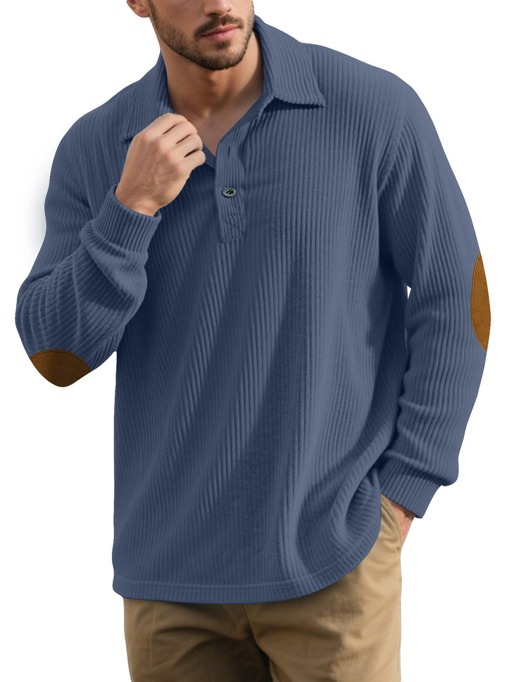 Men's Long Sleeve Polo Lune London