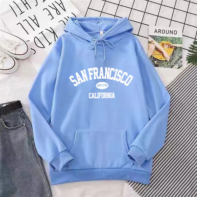 Women's Hoodie with San Francisco Print Chic & Stil