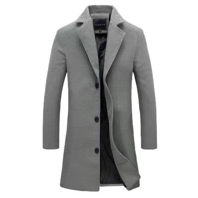 Amarae | Men's Elegant Wool Coat with Modern Cut and Warm Interior