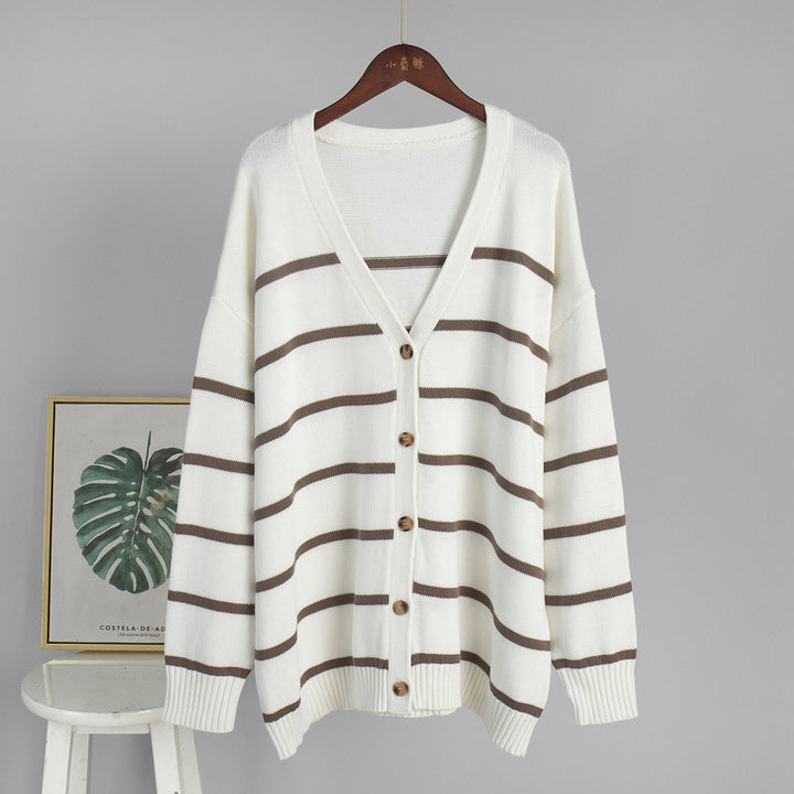 Débardeur en tricot pour femmes avec un design moderne et des rayures contrastées Chic & Stil