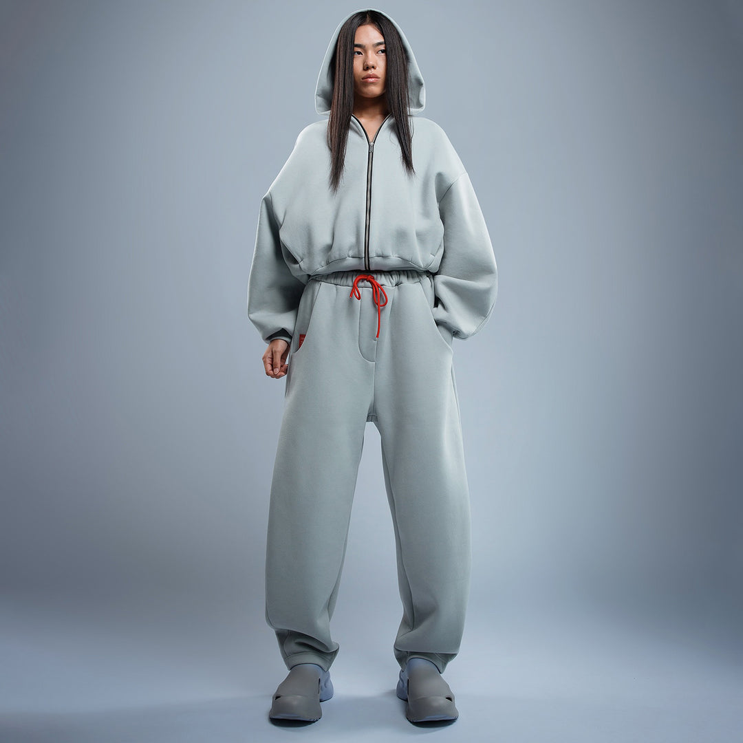 Trendy hooded sweatshirt for women with a casual cropped design Lune London