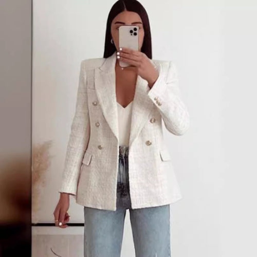 Ladies Elegant Blazer with fine pattern Moon London