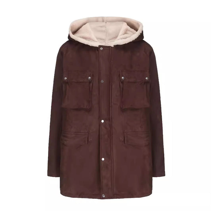 Ladies urban winter parka with soft inner lining Lune London