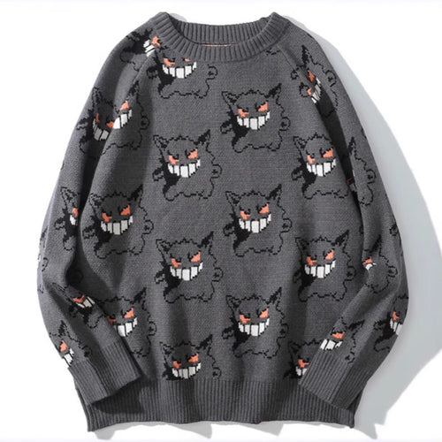 Ladies Comfortable Sweater with Joyful Graphic Pattern Amarae