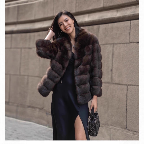 Elegant and luxurious ladies fur jacket Amarae
