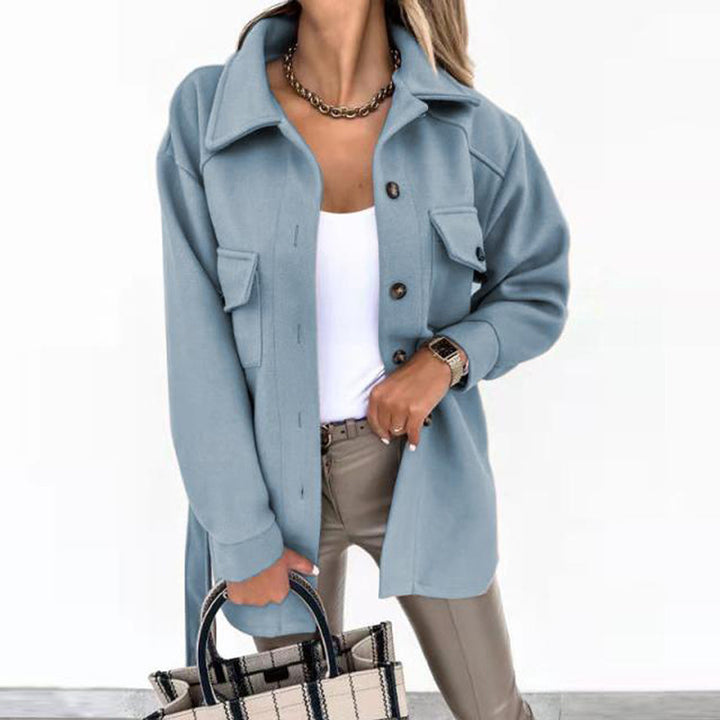 Utility jacket for women with a trendy belt and practical pockets Lune London