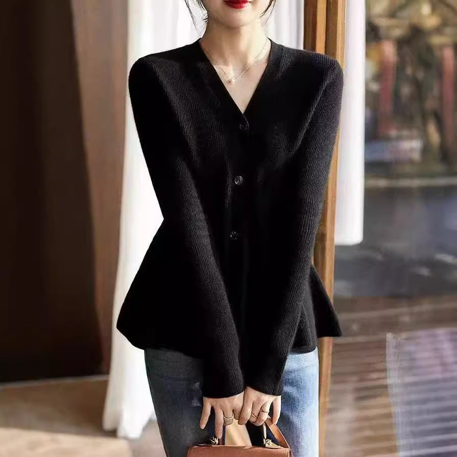 Cardigan femme avec coupe flatteuse et texture en fine côte Chic & Stil