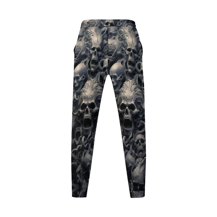 Casual denim pants for men with skull pattern Chic and Style