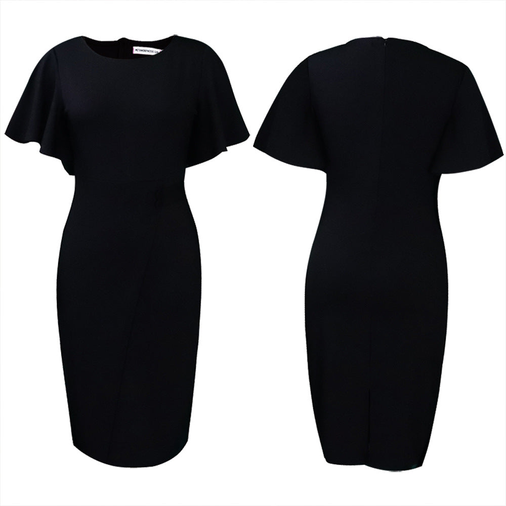 Fitted dress for women with elegant bell sleeves and a tailored fit Lune London