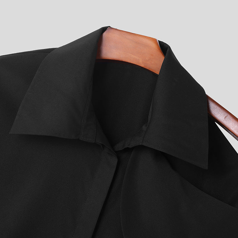 Women's fashion blouse with asymmetric collar and high-quality finishing Lune London
