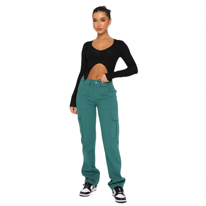 Fitted top for women with cut-out details and adjustable straps Amarae