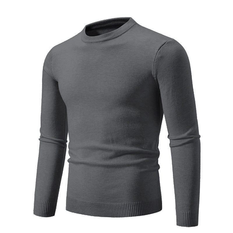 Men's Elegant Round Neck Sweater Made Of Fine Cotton Lune London