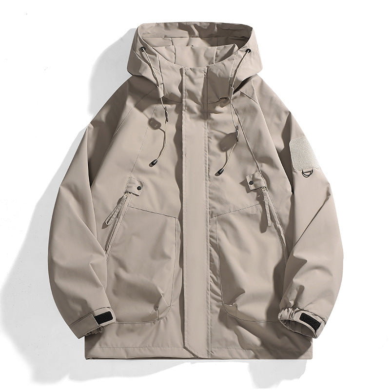Women's waterproof outdoor jacket with adjustable hood and breathable inserts Lune London