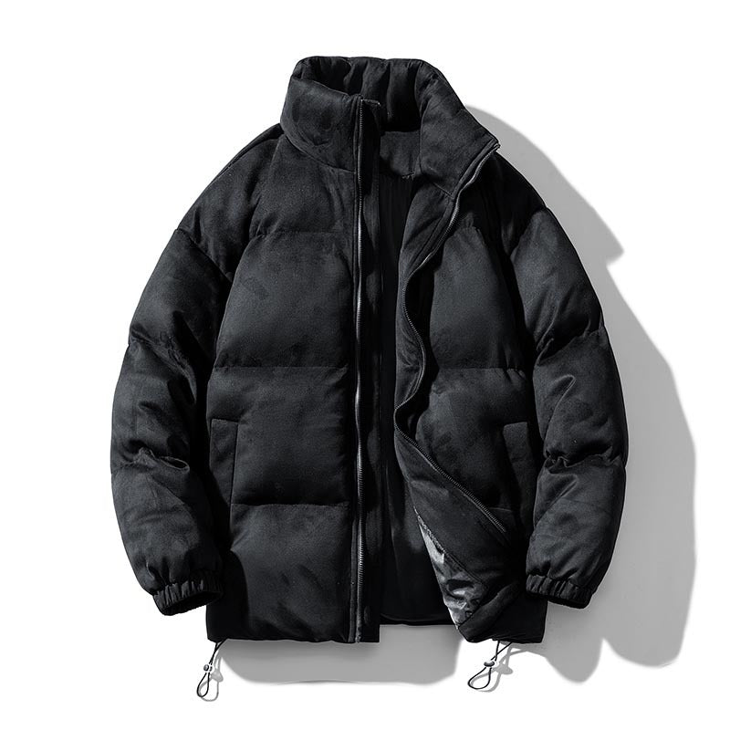 Ladies winter quilted jacket with high collar and versatile pockets Amarae