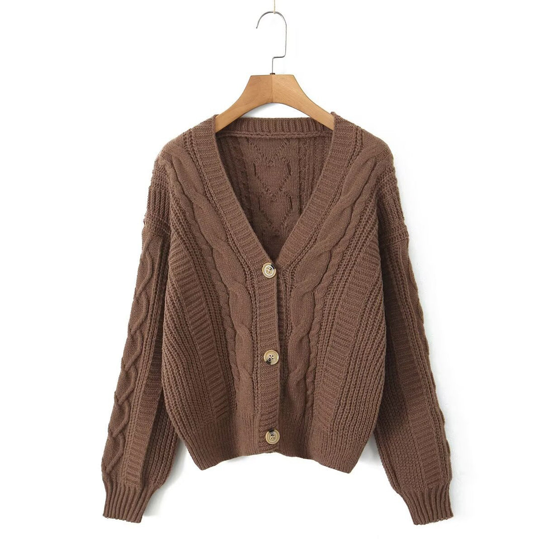 Cardigan confortable pour femmes avec décolleté en V Chic & Stil