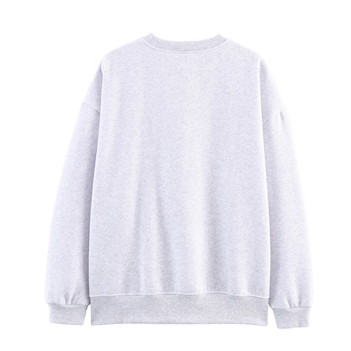 Casual women's sweater with playful graphic print and relaxed fit Chic und Style