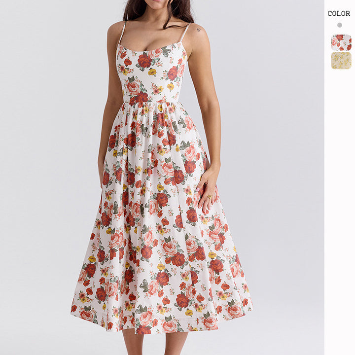 Maxi dresses for women with floral pattern and elegant, flowing silhouette Chic & Stil