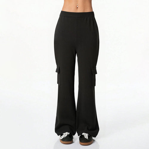 Pantalons cargo décontractés pour femmes à coupes larges Chic & Stil